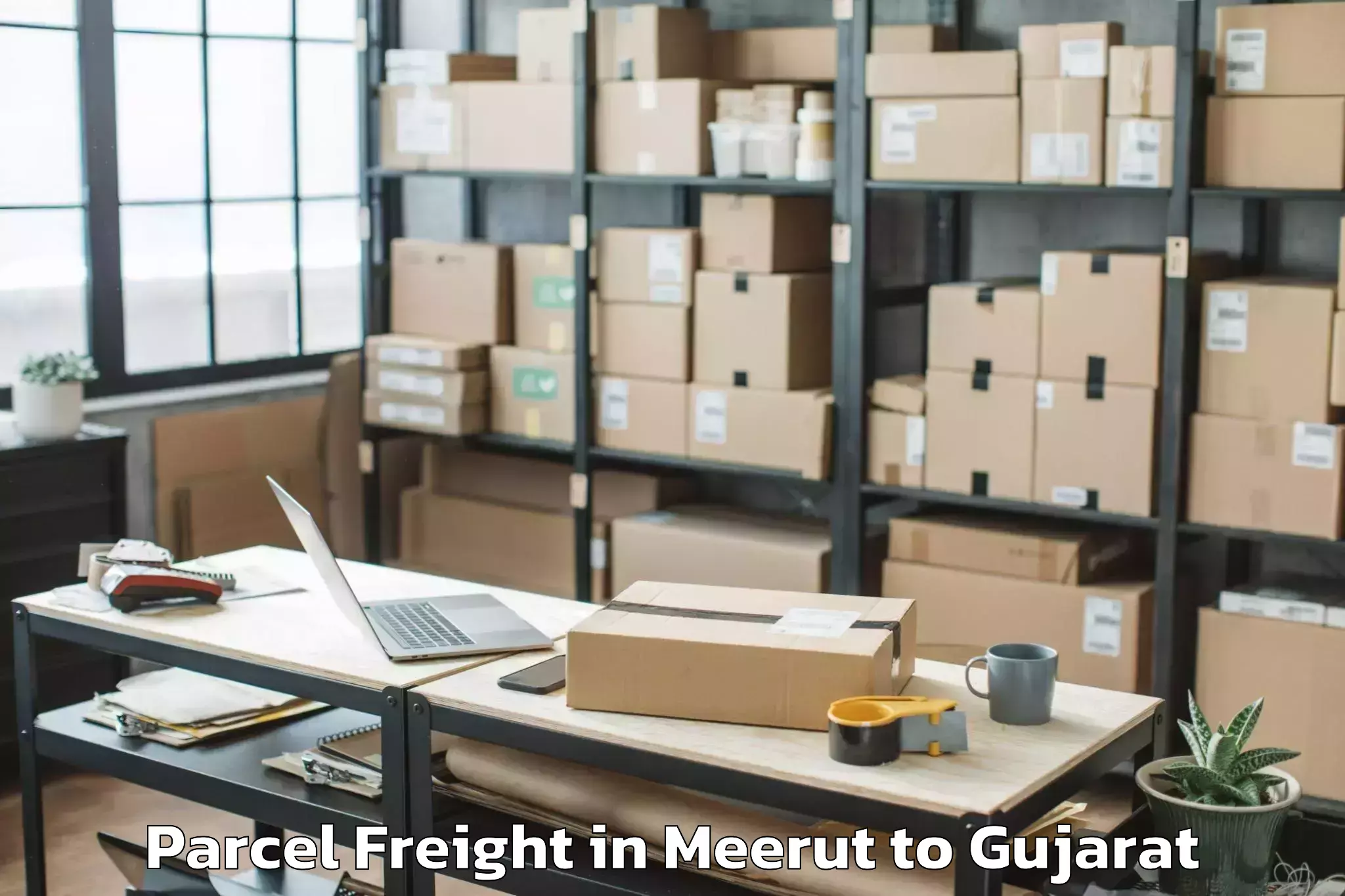 Easy Meerut to Viramgam Parcel Freight Booking